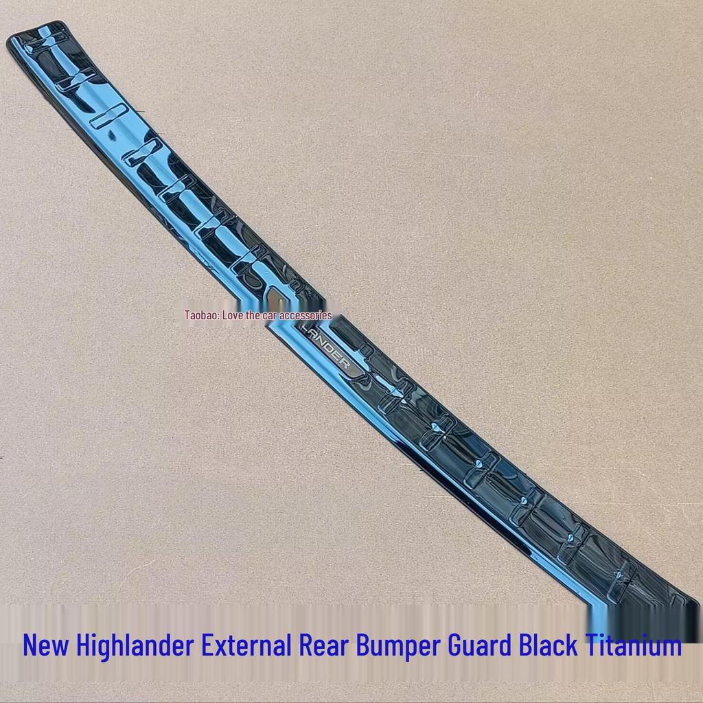 Защитная накладка на задний бампер и ступенька для Highlander 2022-2024, Crown Lu Fang Защита багажника из нержавеющей стали