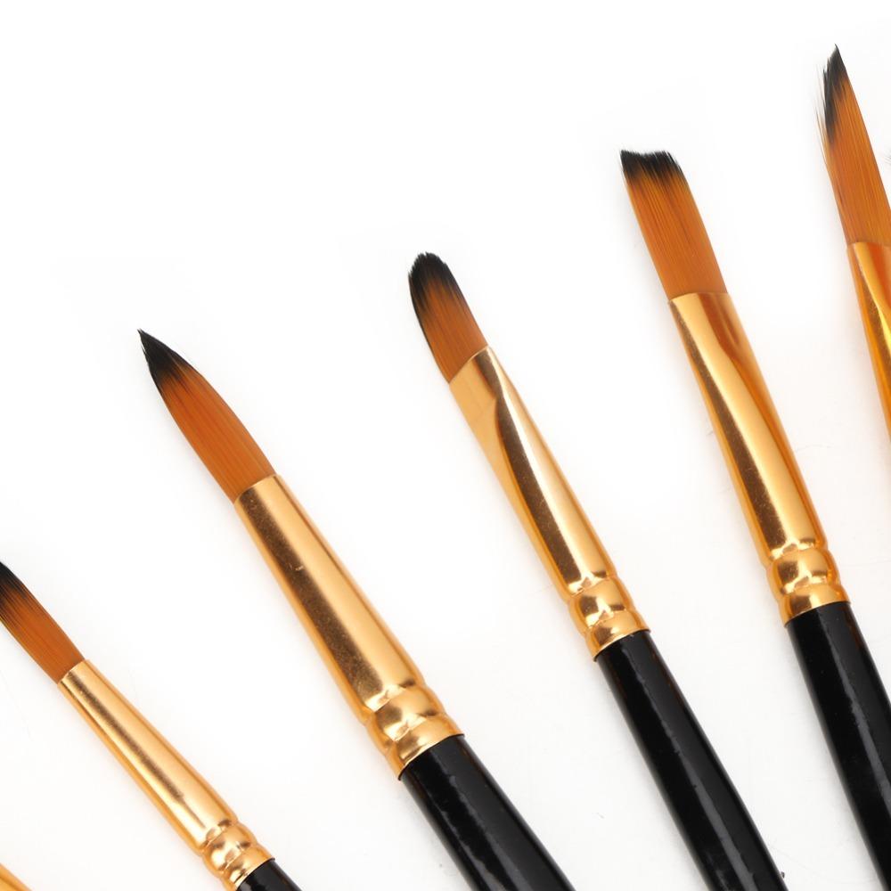 12PCS Comfortable grip Special Shape Paint Brushes Handmade craft painting