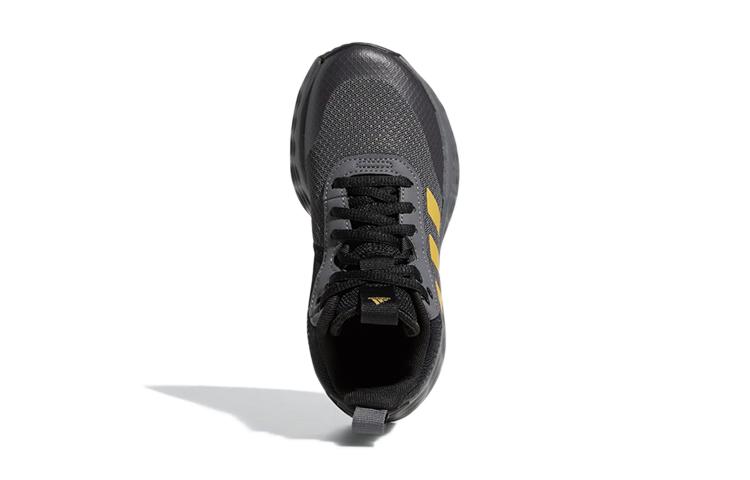 adidas OwnTheGame 2.0 K Нескользящие Износостойкие Средневысокие Детские Баскетбольные Кроссовки Серый Черный Детские GZ3381