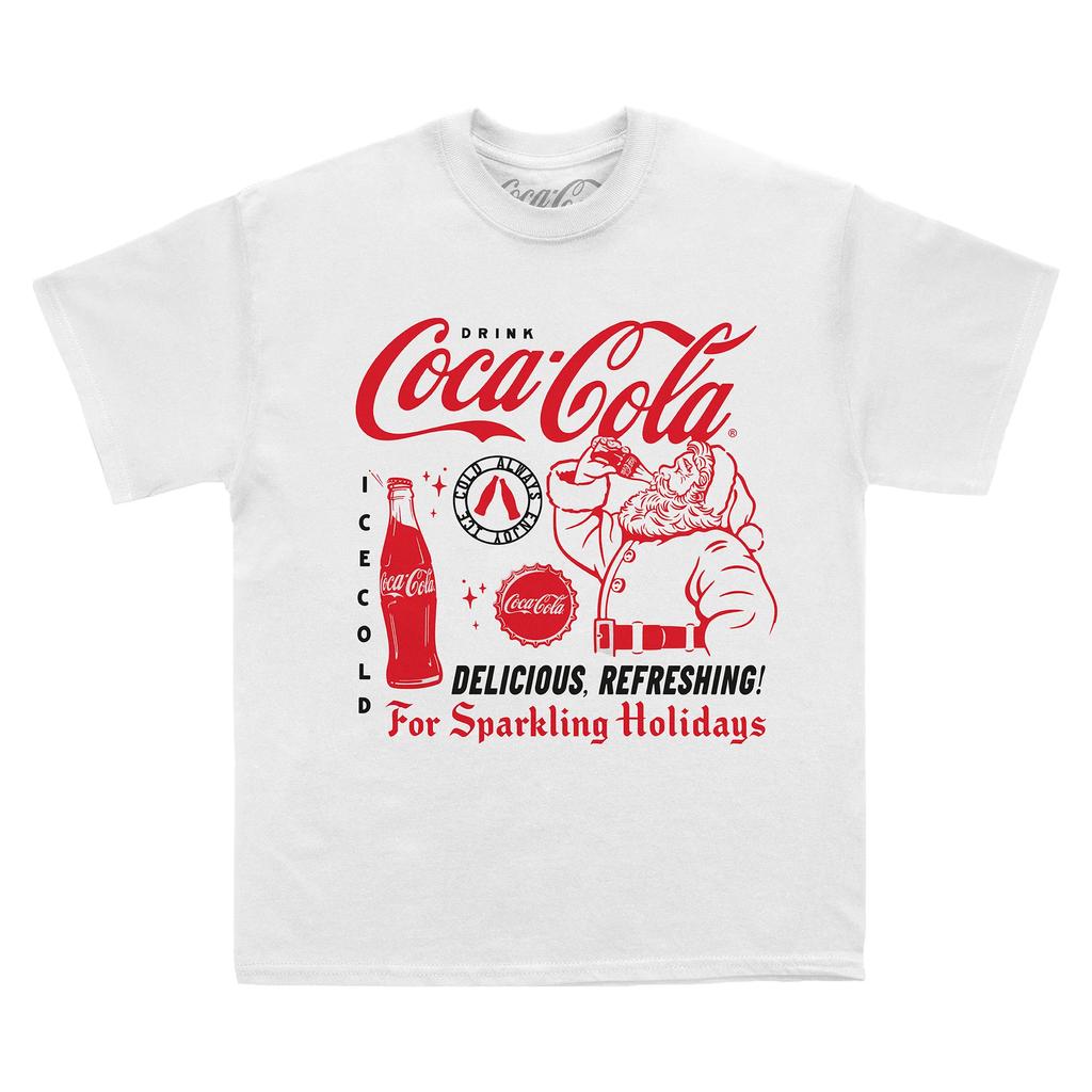 Coca-Cola Unisex Adult Santa Bottle T-Shirt