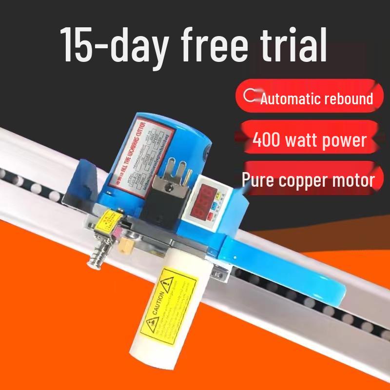 Высокоскоростной резак для ткани типа рельсового таймлапса с ЖК-счетчиком и автоматической заточкой