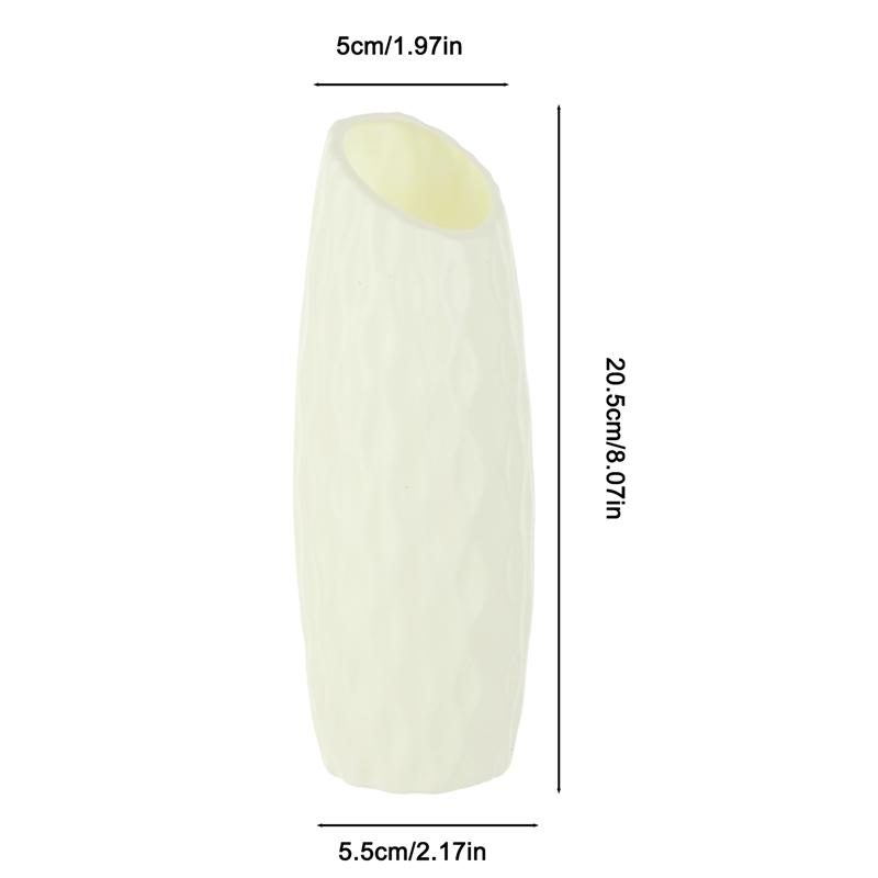 Пластиковая ваза, белая имитация керамического цветочного горшка, корзина для растений, скандинавский свадебный декоративный обеденный стол для спальни, дома для украшения