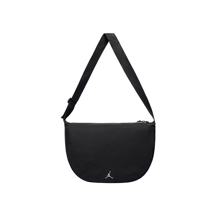 Jordan 22.5L Large Capacity Air Logo Nylon Shoulder Bag Unisex bags Black JD2623077AD-002