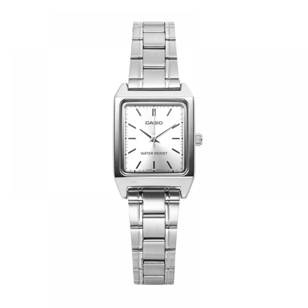 Casio Ltp V007d 7eudf Ltp V007d 7e Аналоговые Квадратные Sat Студент Женские S Металлические Часы
