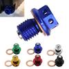 M12 X 1.5 Motorcycle Oil Drain Plug Bolt Universal Engine Protection Oil Drain Plug Gasket For Yamaha Honda Suzuki Kawasaki BMW