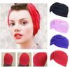 Ramadan Headbands Solid Color Elastic Head Wraps Indian Turban Hats Muslim Cap Headscarf Muslim Hat