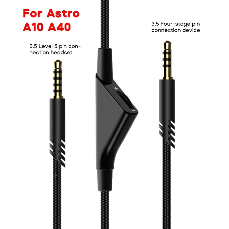 Плетеный кабель для гарнитуры Astro A10 A40, 3,5 мм(1/8") Аудиокабель Универсальная совместимость Удлинительный кабель