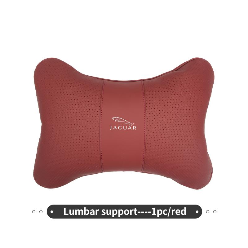 Leather Car Seat Headrest Lumbar Support Interior Accessories For Jaguar S-Type F-Type X-Type F-Pace I-Pace E-Pace XFR XKR HH2