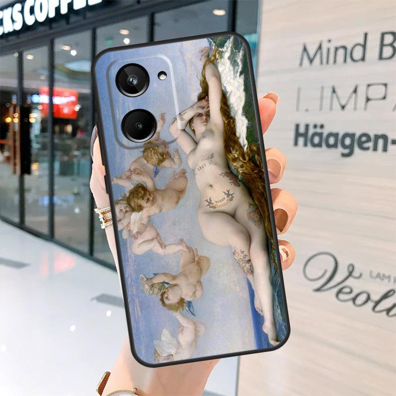 Художественная картина Рождение Венеры Чехол для Realme 15 Pro 12 11 13 14 Pro Plus GT6 GT7 C55 C51 C53 C25 C63 C61 C65 C67 C71 C75