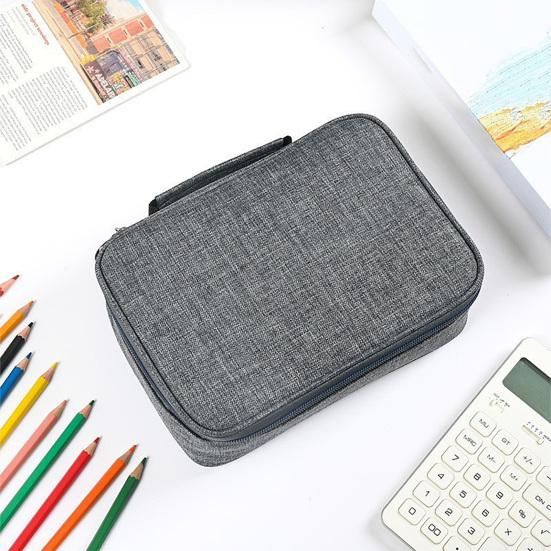 Пенал для эскизных карандашей на 72 отделения, 3-слойный Оксфордский чехол для хранения цветных ручек и художественных принадлежностей, портативный органайзер для канцелярских товаров для студентов, художников