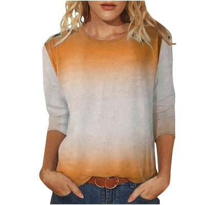 Женские топы с круглым вырезом и длинными рукавами, повседневные, простые, большого размера, женские футболки