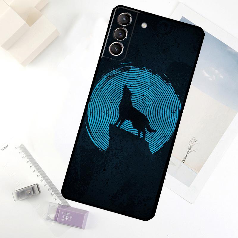 Волк Арт Черный Чехол Для Телефона Для Samsung Galaxy S20 FE S21 S22 S23 S24 S25 S26 Ultra S10 S25 Plus S25 FE Чехол