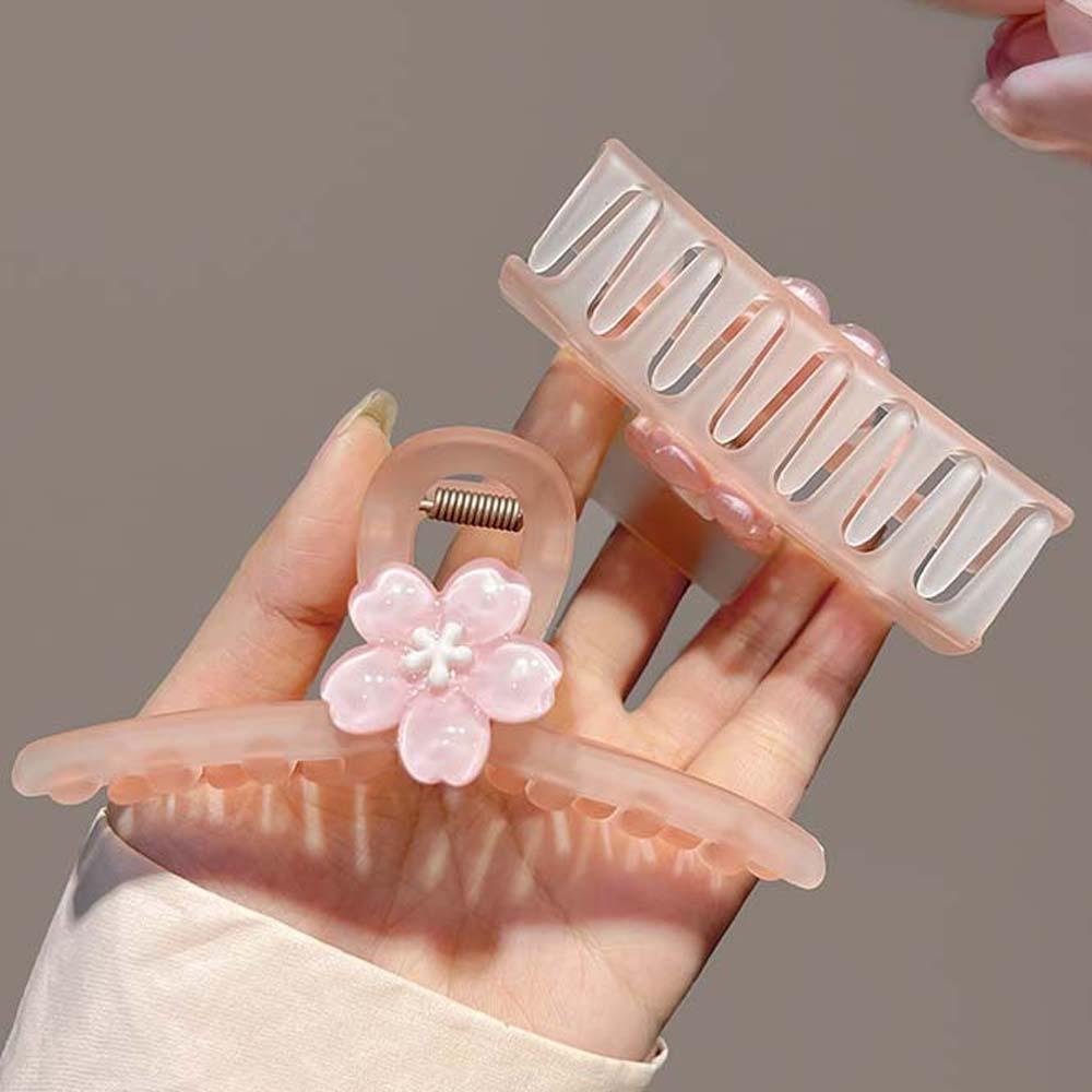 Hair Accessories Sakura Hairpin Cherry Blossom Flower Hair Claw Kawaii Flower Hair Clip Lady