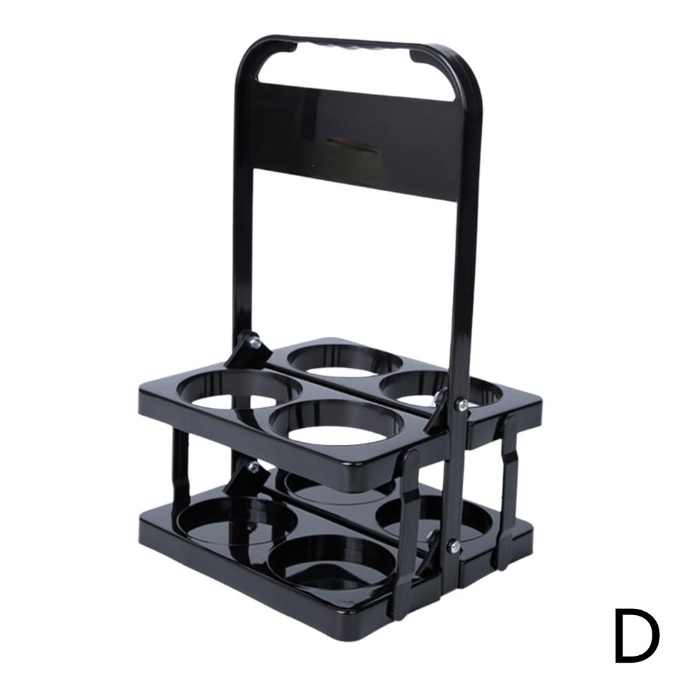 Portable Beer Carrier 4Pack Plastic Reusable Foldable Beer Bottle Holder Picnic BBQ Camping Beer Frame Wine Rack