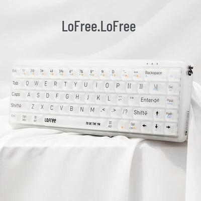 Прозрачная беспроводная механическая клавиатура Lofree 1%