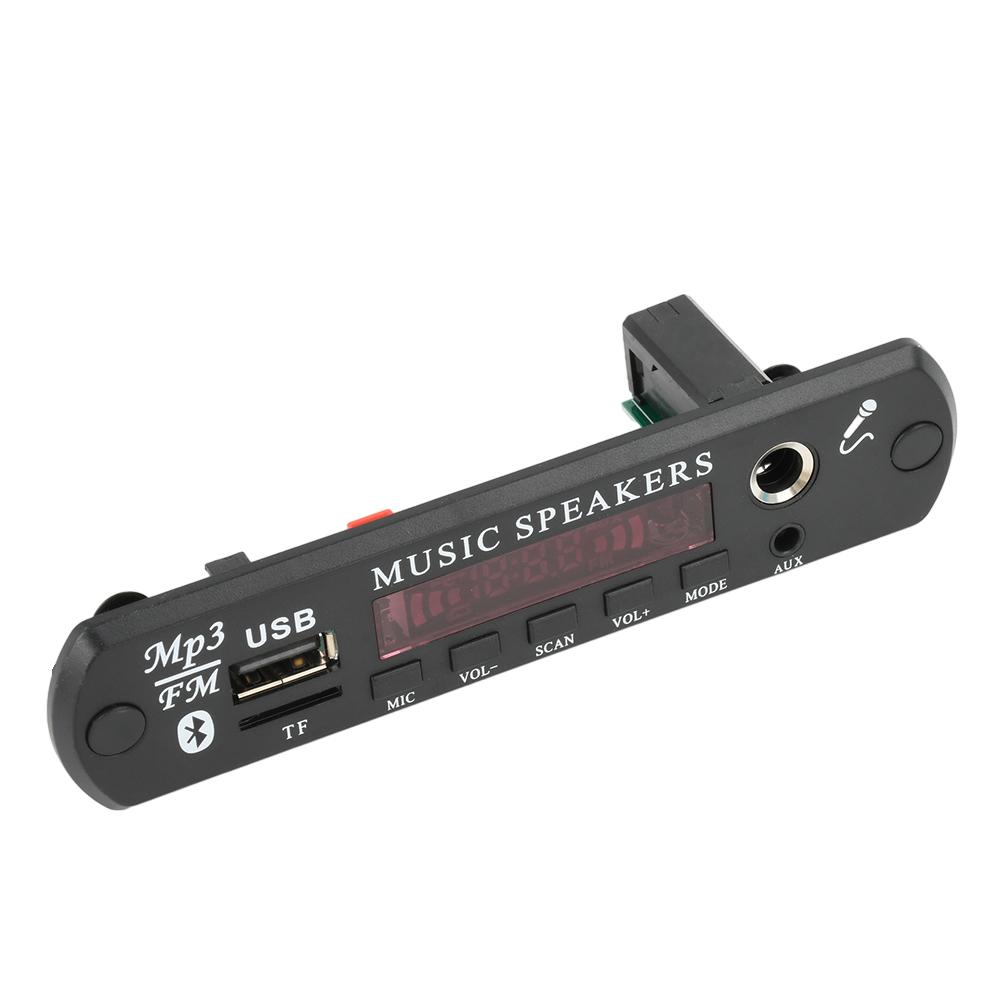 DC 12V Bluetooth MP3 Беспроводное FM-радио Декодер MP3 Плата Автомобильный Музыкальный Динамик USB Питание Аудио Модуль с Пультом Дистанционного Управления