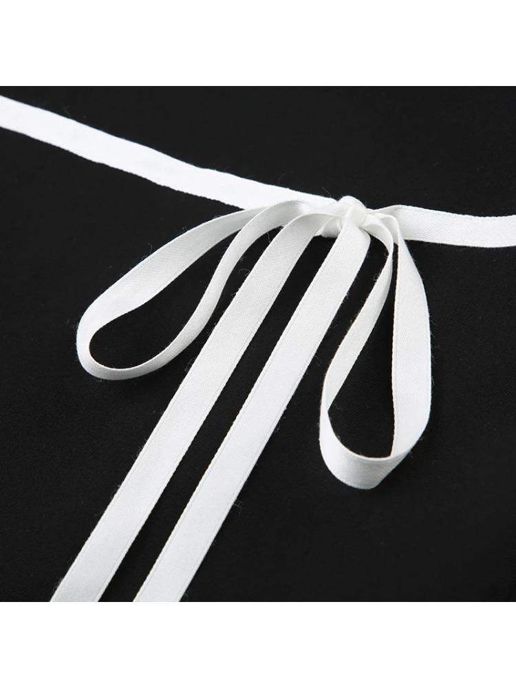 Милая базовая лоскутная бандажная юбка трапециевидной формы, повседневная тонкая мини-юбка с низкой талией, женская летняя модная уличная одежда 2024 г.