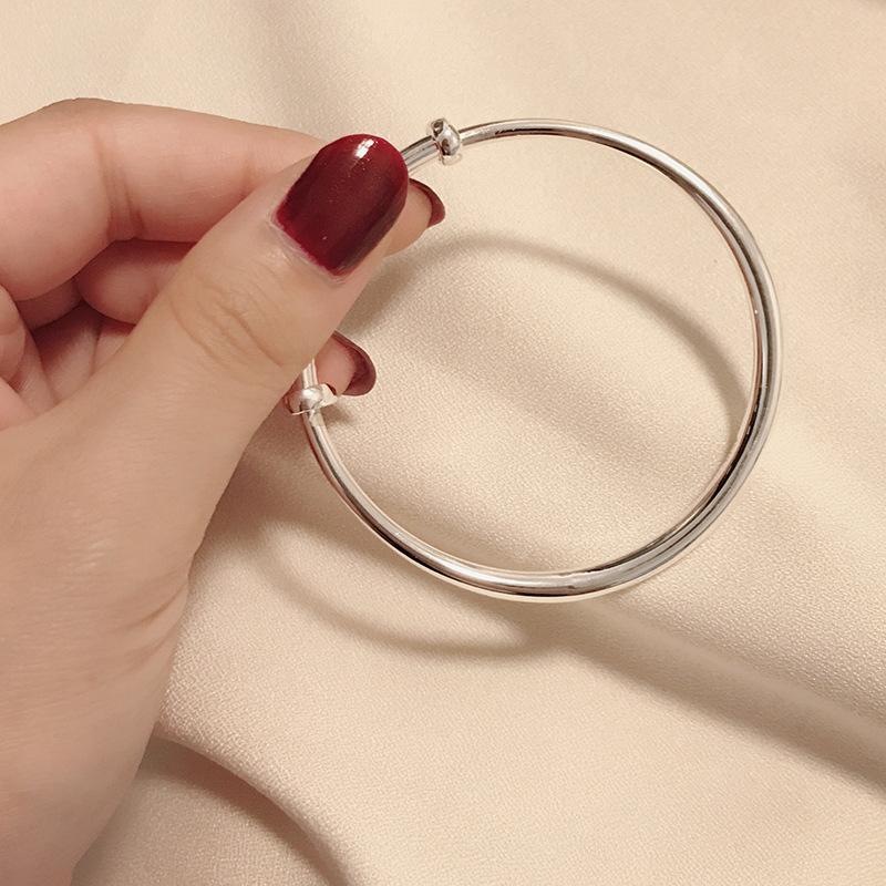Блестящий браслет женский молодой девушки простой простой браслет с кольцом Push-pull регулируемые ювелирные изделия