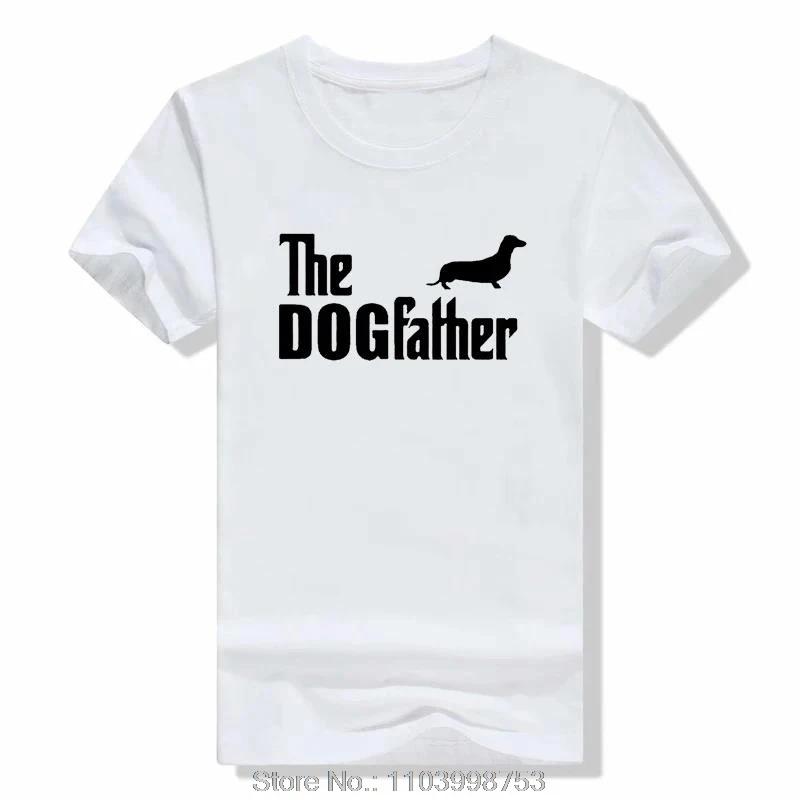 Dachshund funny cartoon T-shirt for men, fashionable summer, 100% cotton, casual street, round neck, short sleeve