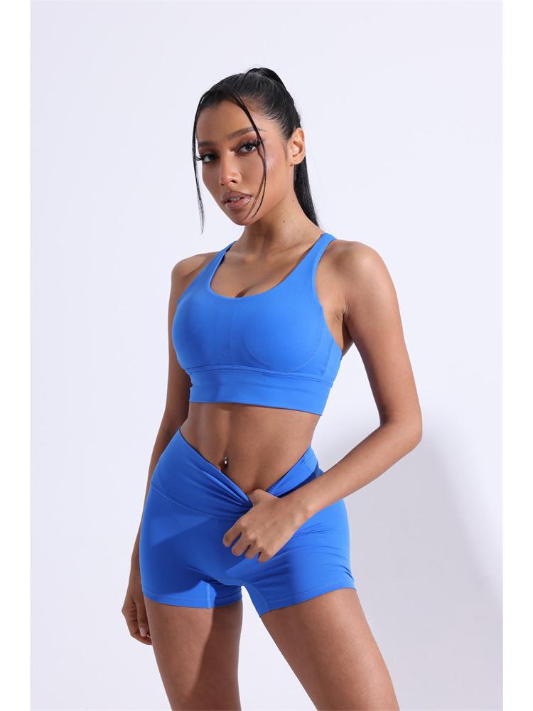 Женский спортивный бюстгальтер для йоги с перекрещенной спинкой Nude Feel