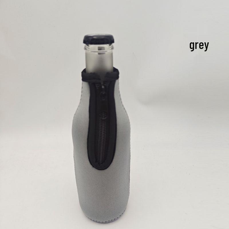 3MM Edge-Trimmed Insulated Diving Bottle Sleeve - 5 Colors, SBR Material, Handheld with Zipper