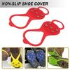 5 Teeth Ice Gripper For Shoes Women Men Crampons Ice Gripper Spike Grips Cleats For Snow Studs Non-Slip Climbing Hiking Covers