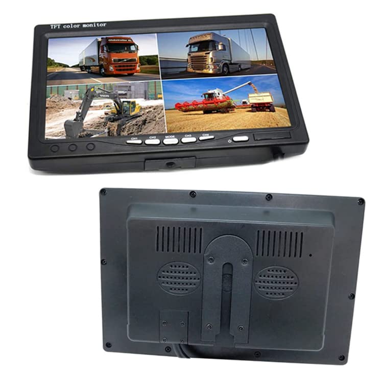 4-канальный 7-дюймовый ЖК-монитор, 12 В/24 В, Тяжелая техника, Грузовик, Функция разделения экрана,