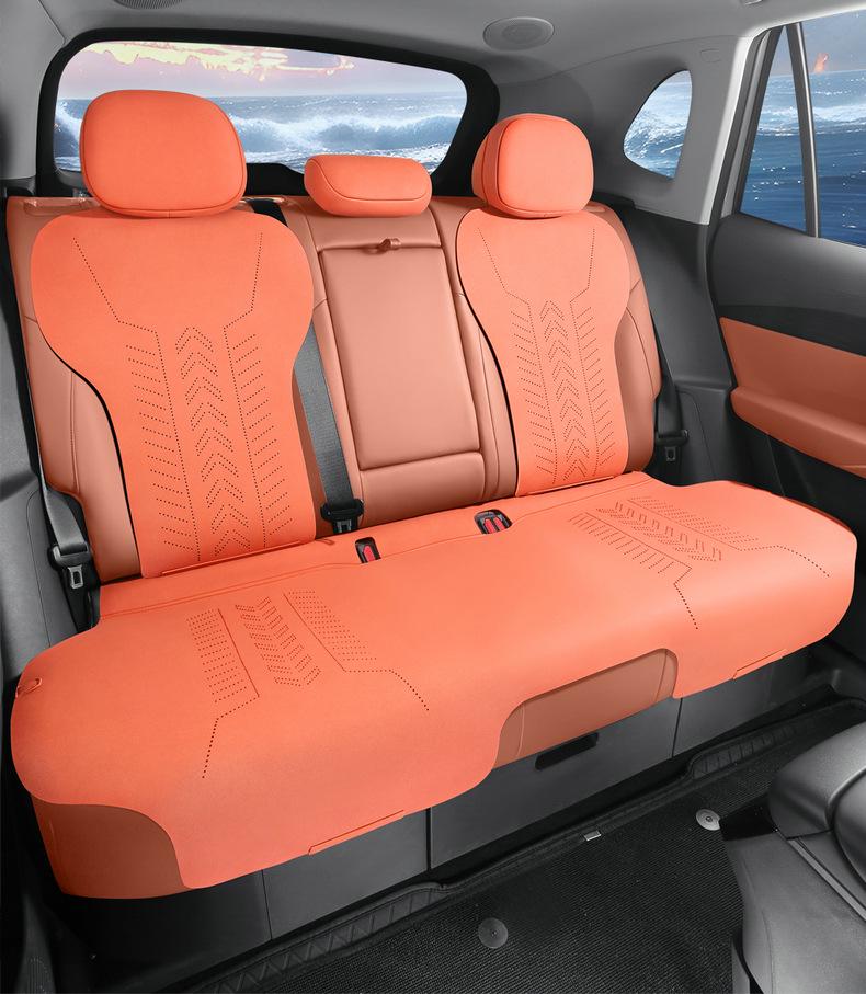 All-Season Suede Seat Cushions for Geely Galaxy E5 - Semi-Enclosed Design