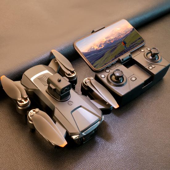 Складной игрушечный дрон для взрослых и детей 4K Pixel HD-совместимая камера Дрон для аэрофотосъемки с бесщеточным двигателем Радиоуправляемый квадрокоптер с GPS-высотой