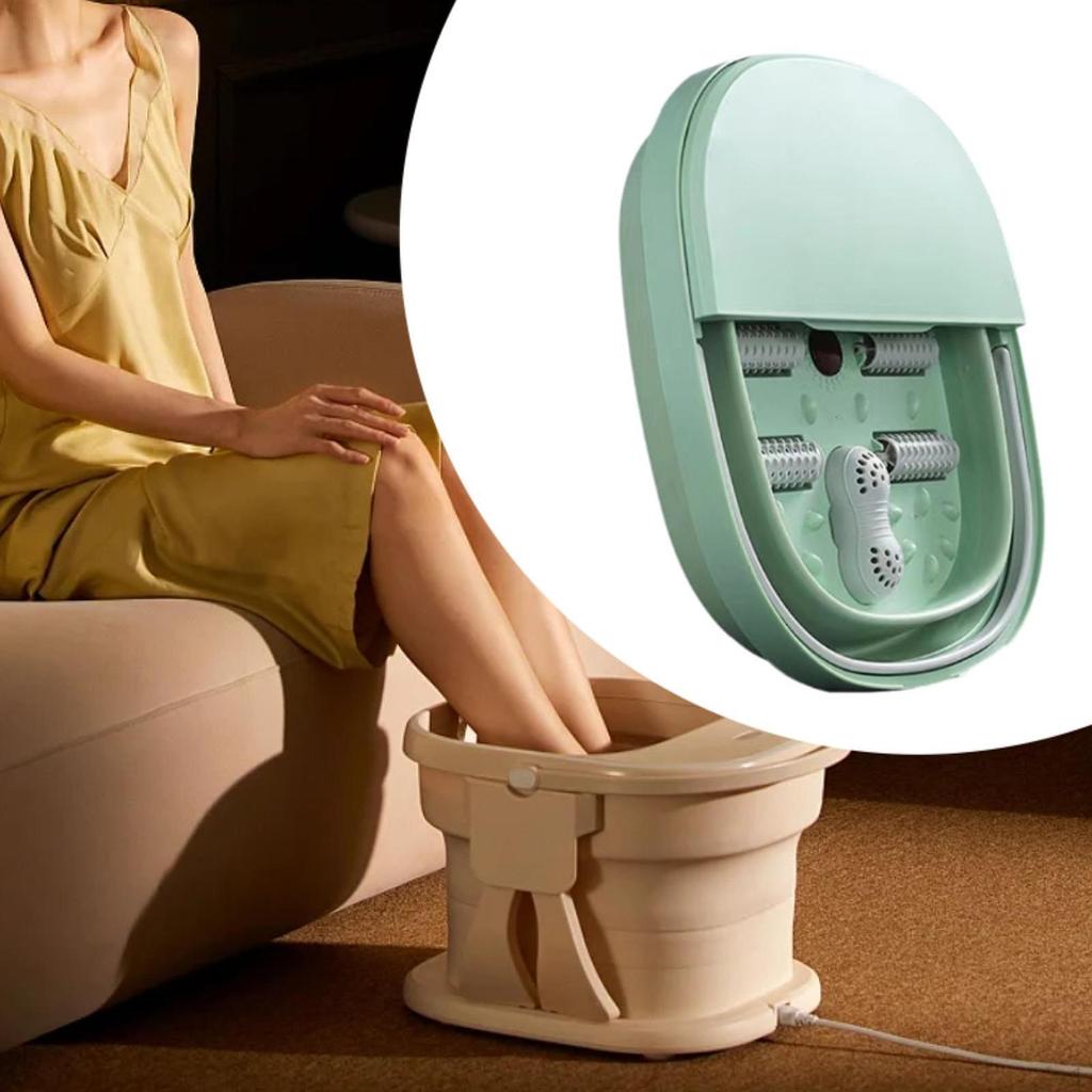 Складной массажер для ног СПА с контролем температуры, ванна для замачивания, переносные ролики для замачивания