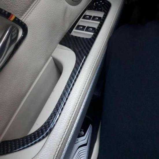 Carbon Fiber Window Lift Switch Button Panel Cover Trim NEW For BMW M3 E92 E90 M