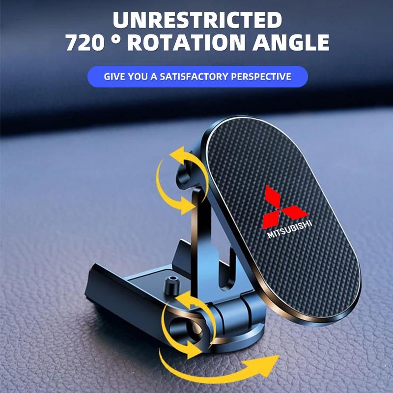 Magnetic Adjustable Car Phone Mount Cradle For Mitsubishi Logo ASX Outlander Lancer Pajero Eclipse Galant Mirage Accessories