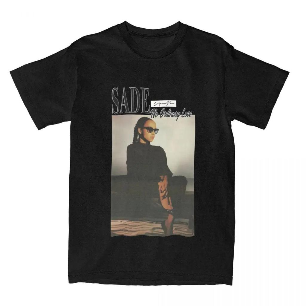 Vintage S-Sade Adu Love Deluxe World Tour T Shirt Men's Cotton Fashion for Male T-Shirt O Neck Tees Short Sleeve Clothes