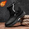 Мужские ботинки Хлопковая обувь для мужчин Уличные ботильоны Сохраняют тепло зимой Мужские ботинки Платформа Хлопковые ботинки-лодочки Para Moto Hombre