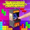 Tiny Arcade Tetris Mini Retro Game (3.5 inch): Playable handheld arcade machine with authentic ga...