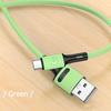 Usams Kabel U52 Usb-C 2A Fast Charge 1Mzielony/Green Sj436Usb02 (Us-Sj436)