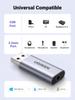 UGREEN USB-адаптер для наушников, внешняя звуковая карта, USB-адаптер для преобразования, встроенный терминал TRRS, прямой тип подключения, идеально подходит для PS5 3,5 мм