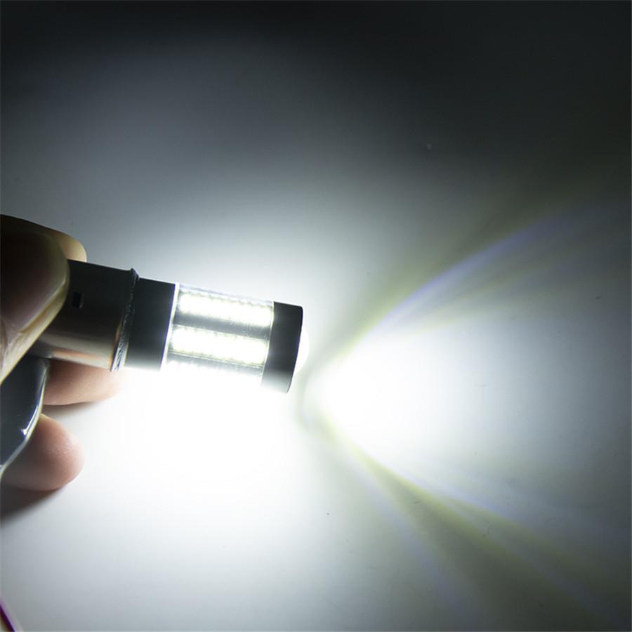 BA20D LED Headlight Bulb 100W 6-Side White 6000K 66LED 12V-24V Hi/Lo Beam Headlight DRL Fog Lamp Driving Light Bulb for Motorcycle