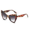 New Retro Fashion Leopard Print Gradient Cat Eye Women Sunglasses Luxury Brand Design All Match Men Sun Glasses Uv400