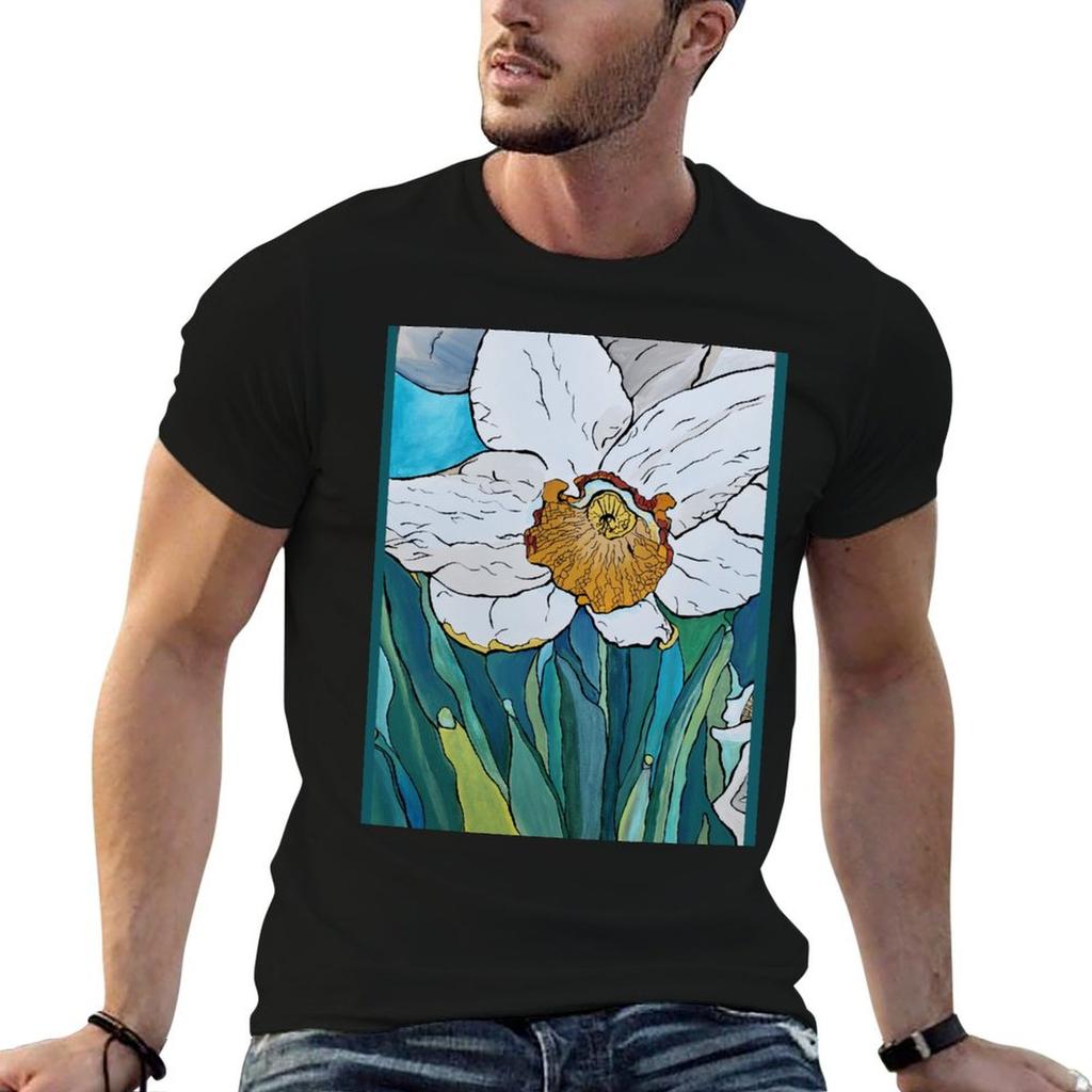Daffodil TShirt Stylish Print Short Sleeve Tee