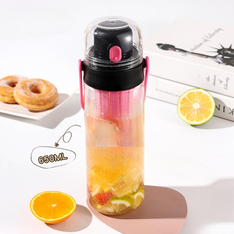 Креативные пластиковые стаканчики для двойного напитка для отдыха с высокой ценностью для студенческих спортивных чашек и портативные цветочные стаканчики для непосредственного питья в качестве подарков.