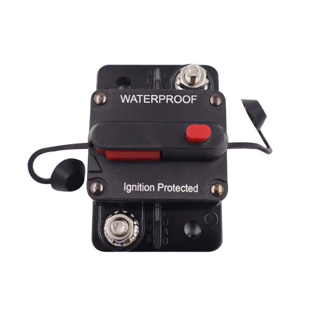 50 Amp In-Line 12V-48V DC Circuit Breaker For Car RV Audio Video Overload Fuse