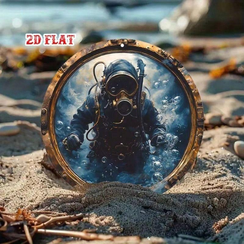 Винтажная металлическая настенная табличка Круглое морское иллюминатор 7,8 дюйма для декора домашнего бара