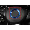 2016-21 Blue Aluminum Panel Steering Wheel Horn Ring Cover For Benz E-Class W213