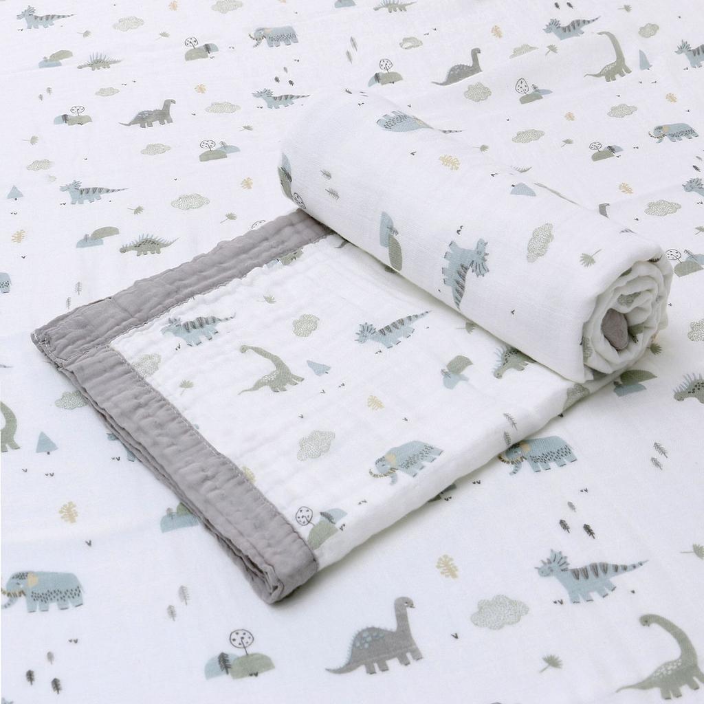 Детское одеяло, четырехслойное, из бамбука и хлопка, тканевое одеяло, детское одеяло, тонкое одеяло для больших детей, весеннее и осеннее, универсальное одеяло на все времена года