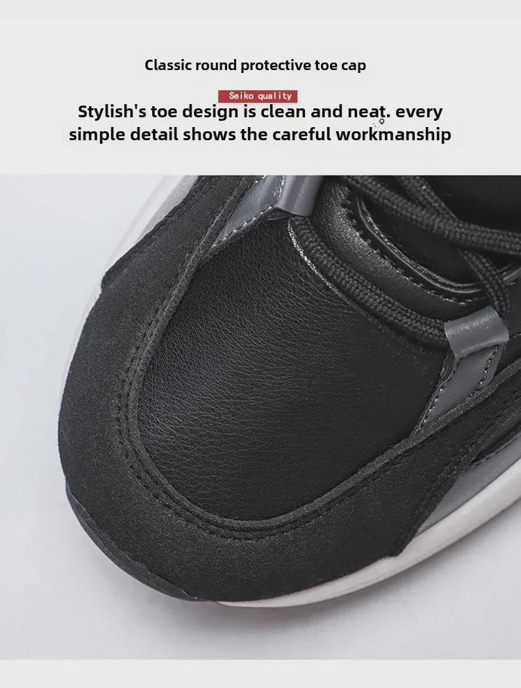 Мужская модная черная повседневная обувь на осень: Мягкие, дышащие и удобные для бега и занятий спортом.