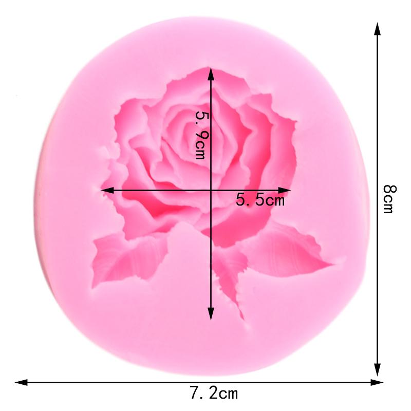 Силиконовая форма с цветком розы, свадебная помадка, инструменты для украшения торта, топпер для кексов, сделай сам, формы для конфет, шоколада и мастики