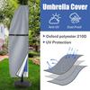Patio Umbrella Parasol Cover Waterproof Outdoor Banana Straight Style Fits Cantilever Umbrella Up To 12-14 Feet