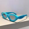 Новые овальные солнцезащитные очки женские Стильные разноцветные уличные очки мужские Модный брендовый дизайнерский аксессуар Защита UV400 Пляжные очки