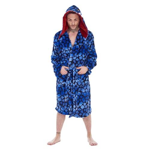 Keanu Mens Raptor Fleece Dressing Gown
